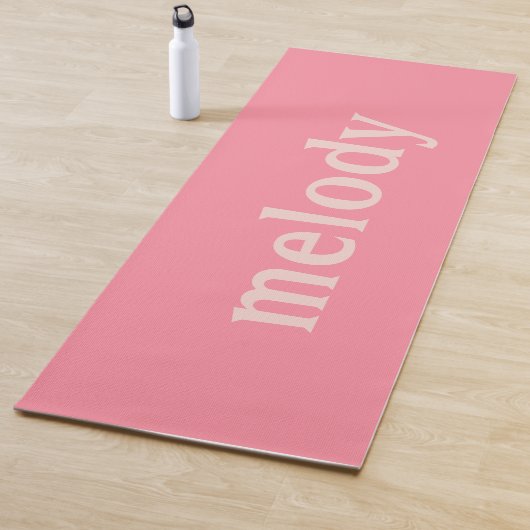 Moderne slaapkamer roze naam yogamat (In situ)