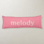 Moderne slaapzaal roze naam lichaamskussen (Achterkant)