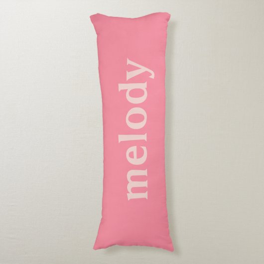 Moderne slaapzaal roze naam lichaamskussen (Voorkant Verticaal)