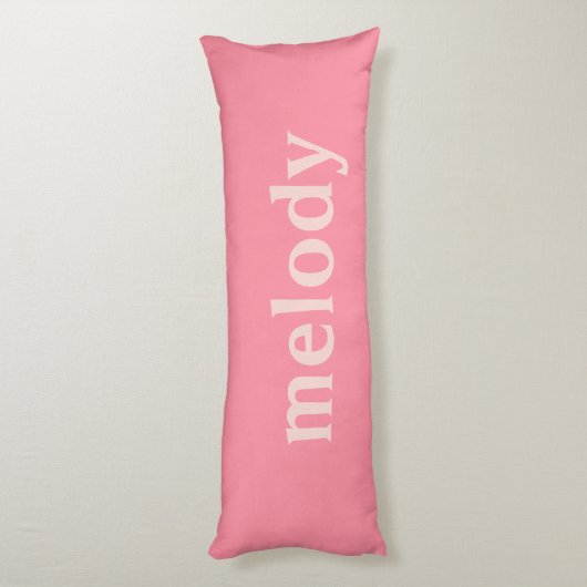 Moderne slaapzaal roze naam lichaamskussen (Achterkant (Verticaal))