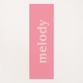 Moderne slaapzaal roze naam yogamat (Voorkant)