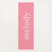 Moderne slaapzaal roze naam yogamat (Achterkant)