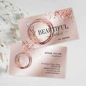 moderne slagtechnicus hand glittering busi visitekaartje