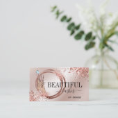 moderne slagtechnicus hand glittering busi visitekaartje (Staand voorkant)