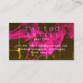  moderne slang Neon Tattoo artiest Visitekaartje (Achterkant)