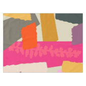 Moderne, slanke, artistieke kleurenblokken in de v tafelkleed (Voorkant (Horizontaal))