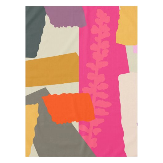 Moderne, slanke, artistieke kleurenblokken in de v tafelkleed (Voorkant)