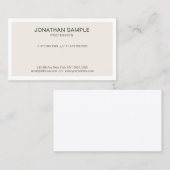 Moderne Slanke Chic Graphic Design Professional Visitekaartje (Voorkant / Achterkant)