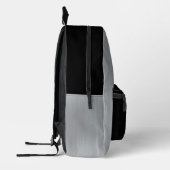 Moderne slanke grijs zilver gepersonaliseerde Init Bedrukte Rugzak (Links)