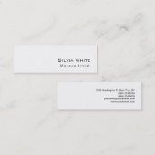 Moderne slanke make-up artist kapper Salon Spa Mini Visitekaartje (Voorkant / Achterkant)