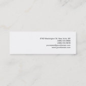 Moderne slanke make-up artist kapper Salon Spa Mini Visitekaartje (Achterkant)