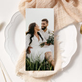 Moderne & Slanke Typografie Bruiloft Menu