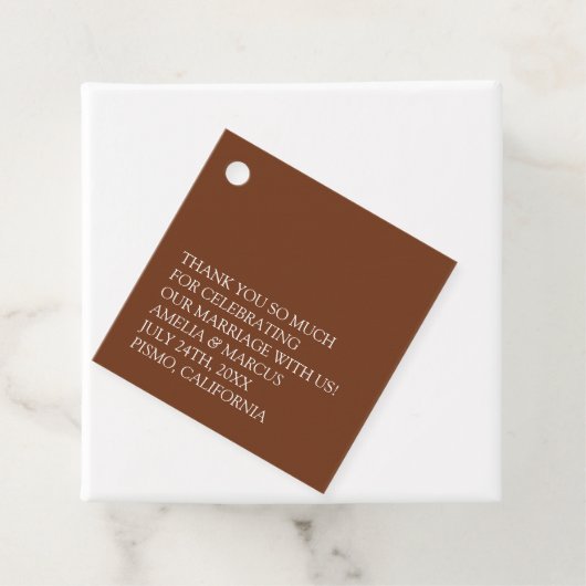 Moderne & Slanke Typografie Couple's Shower Bedankjes Labels (In situ)