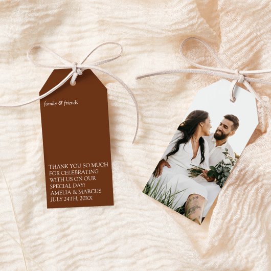 Moderne & Slanke Typografie Couple's Shower Cadeaulabel