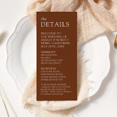 Moderne & Slanke Typografie Huwelijksprogramma Reclamekaart