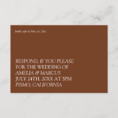 Moderne & Slanke Typografie RSVP Informatiekaartje (Voorkant)