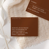 Moderne & Slanke Typografie RSVP Informatiekaartje