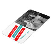 Moderne Slant sparen de Magneet van de Datum (Rood (Linkerzijde)