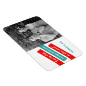 Moderne Slant sparen de Magneet van de Datum (Rood (Rechterzijde)