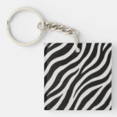 Moderne Sleutelhanger met Zebraprint Stijlvol Acce (voorkant)