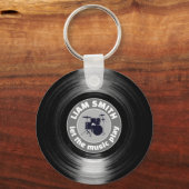 Moderne Sleutelhanger van vinylplaat Drums (Achterkant)