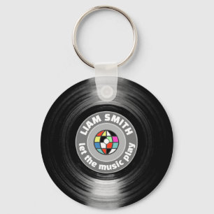 Moderne Sleutelhanger voor vinylrecord