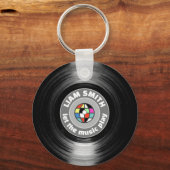 Moderne Sleutelhanger voor vinylrecord (Achterkant)