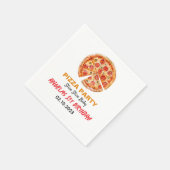 Moderne Slice Baby Pizza 1e verjaardag Servet (Hoek)