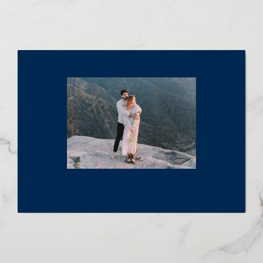 Moderne Slot Machine Weddenschap Save the Date Fol Folie Uitnodiging (Achterkant)