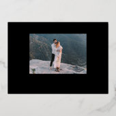 Moderne Slot Machine Wedding Save the Date Folie Folie Uitnodiging (Achterkant)