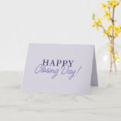 Moderne sluitingsdag Lavendel Vastgoedmakelaar Kaart (Gele Bloem)