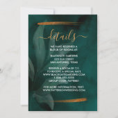 moderne smaragdgroen en bladeren Behuizing Kaart (Voorkant)