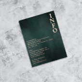 Moderne smaragdgroen zwart elegante behuizing folie feestdagen briefkaart