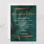 moderne smaragdgroene en groene behuizing kaart (Voorkant)