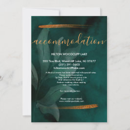 moderne smaragdgroene en groene behuizing kaart