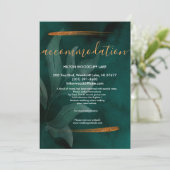 moderne smaragdgroene en groene behuizing kaart (Staand voorkant)