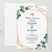 Moderne Smaragdgroene Huwelijksverjaardag  Kaart (Voorkant / Achterkant)