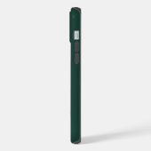 Moderne Smaragdgroene Monogram Script iPhone Hoesje (Linkerkant)