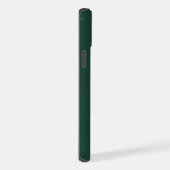 Moderne Smaragdgroene Monogram Script iPhone Hoesje (Rechterkant)