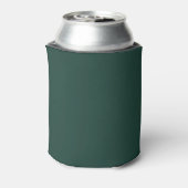 Moderne smaragdgroene monogram trouwfeest favor blikjeskoeler (Blikje Achterkant)