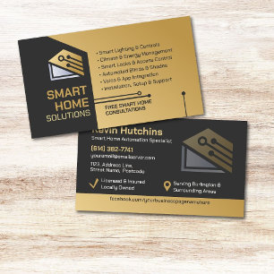 Moderne Smart Home Automatisering Specialist Visitekaartje