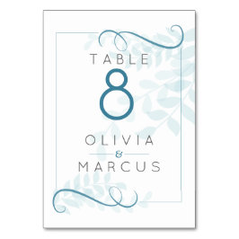 Moderne Smokey Blue Blauwgroen accenten Bleke Blau Kaart