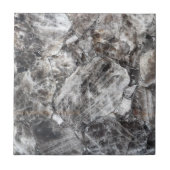 Moderne Smokey Quartz Crystal Edelsteen Print Tegeltje (Voorkant)