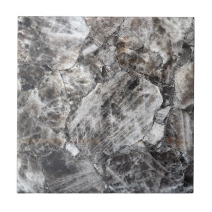 Moderne Smokey Quartz Crystal Edelsteen Print Tegeltje