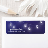 Moderne snaarlichten etiket (Insitu)