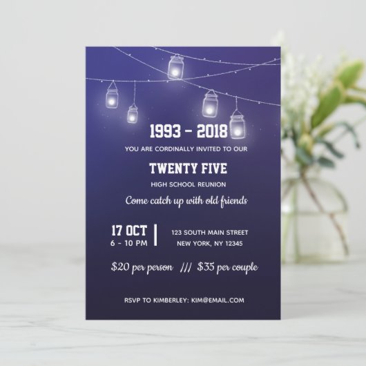 Moderne snaarlichten kaart (Staand voorkant)