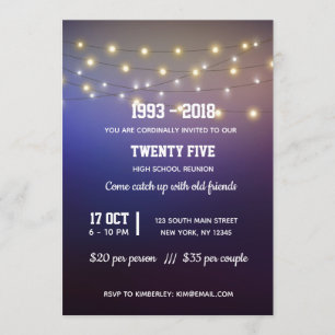 Moderne snaarlichten kaart