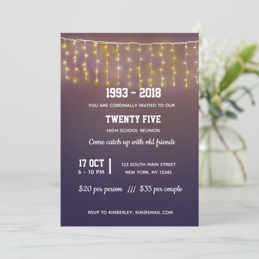 Moderne snaarlichten kaart (Staand voorkant)