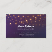 Moderne snaarlichten visitekaartje (Voorkant)