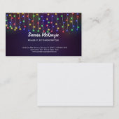 Moderne snaarlichten visitekaartje (Voorkant / Achterkant)